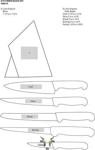 The knife block - Holy Cow Promo Products